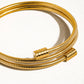 Arnell Non-Tarnish Round Snake Gold Chain Bracelet: Yellow Gold