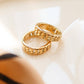 Billie 18K Non-Tarnish Braided Chain Ring: Yellow Gold