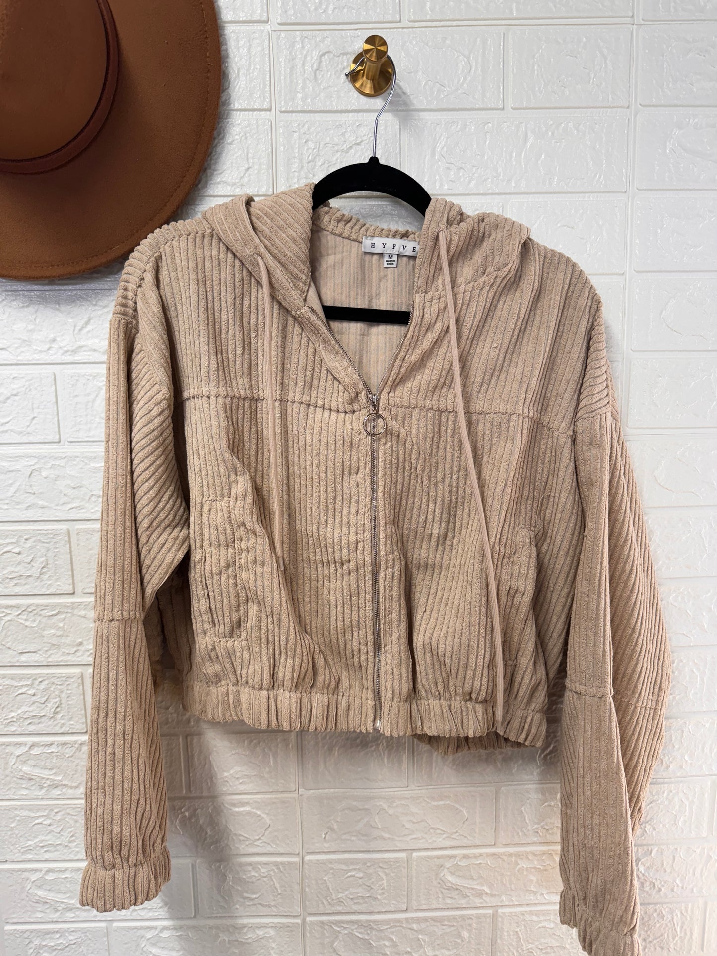 Tan Crop Jacket