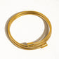 Arnell Non-Tarnish Round Snake Gold Chain Bracelet: Yellow Gold