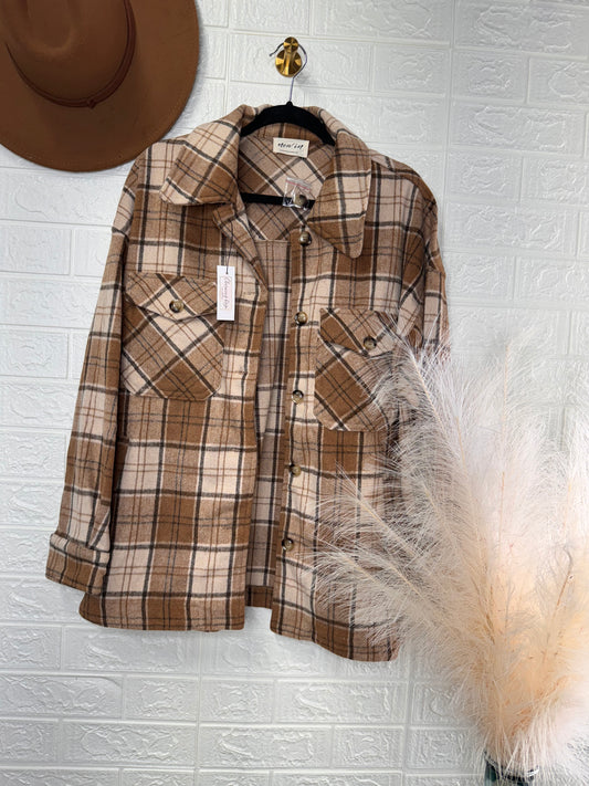 Brown Flannel Jacket