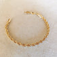 18k Gold Filled 4mm Rope Bracelet: 6 inches