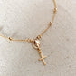 18k Gold Filled Delicate Rosary Bracelet