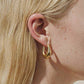 Quinn 18K Classic Droplet Hoop Earring: Yellow Gold