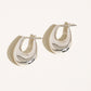 Quinn 18K Classic Droplet Hoop Earring: Yellow Gold